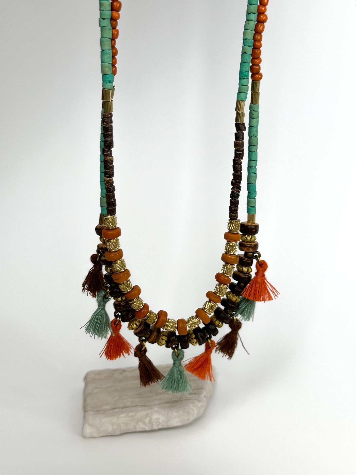 Tassel Necklace | Gift for Women Ethnic Jewelry | Nepali Necklace | Ethnic Design Boho Necklace | Tibetan Jewelry