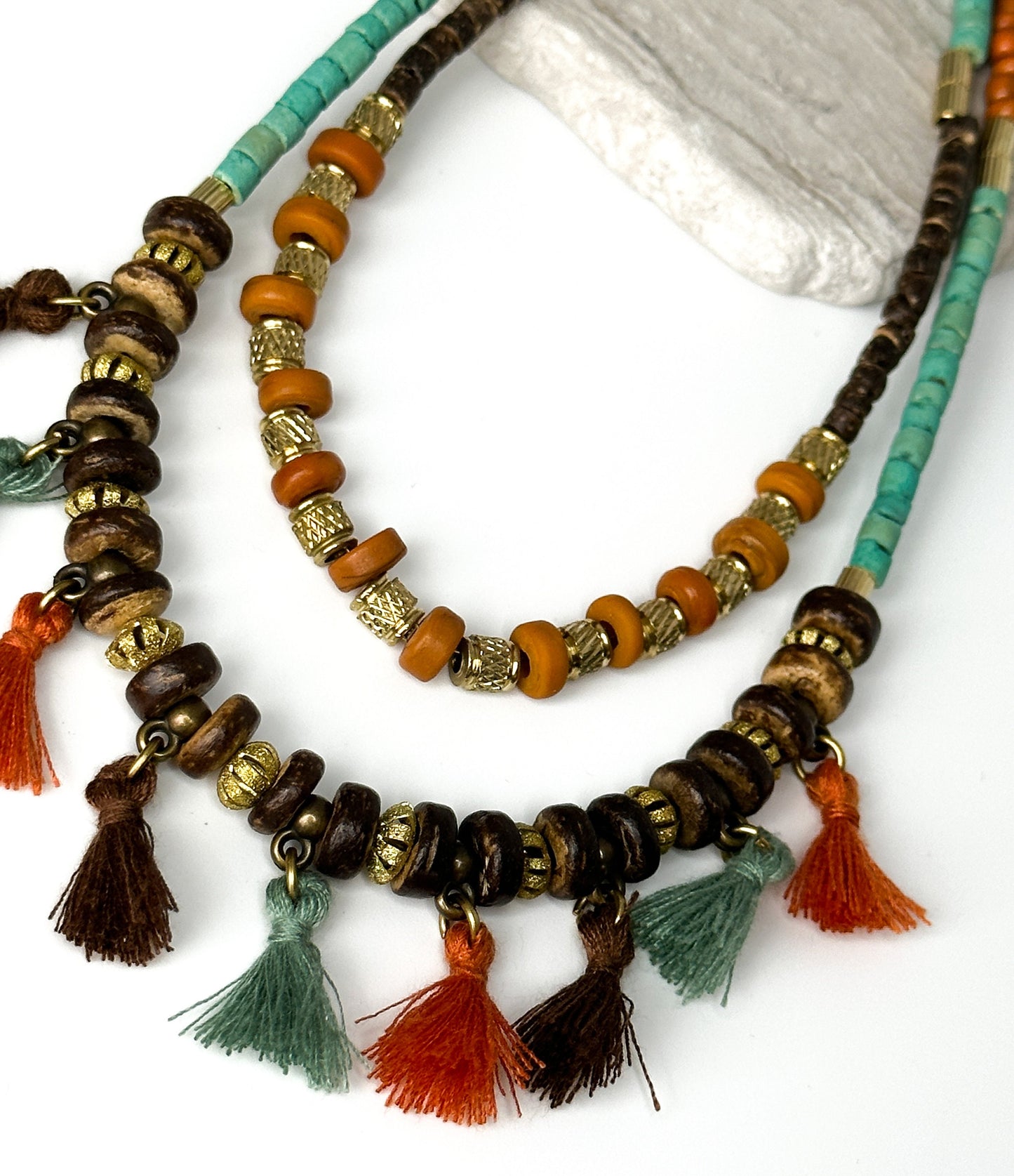 Tassel Necklace | Gift for Women Ethnic Jewelry | Nepali Necklace | Ethnic Design Boho Necklace | Tibetan Jewelry