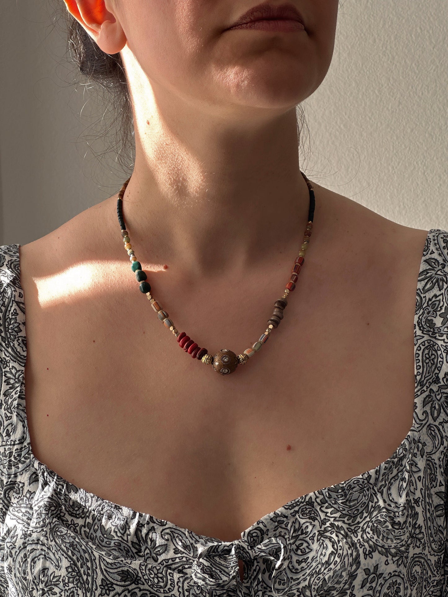 Ethnic Design Boho Necklace | Tibetan Jewelry | Nepali Necklace | Gift for Women Ethnic Jewelry
