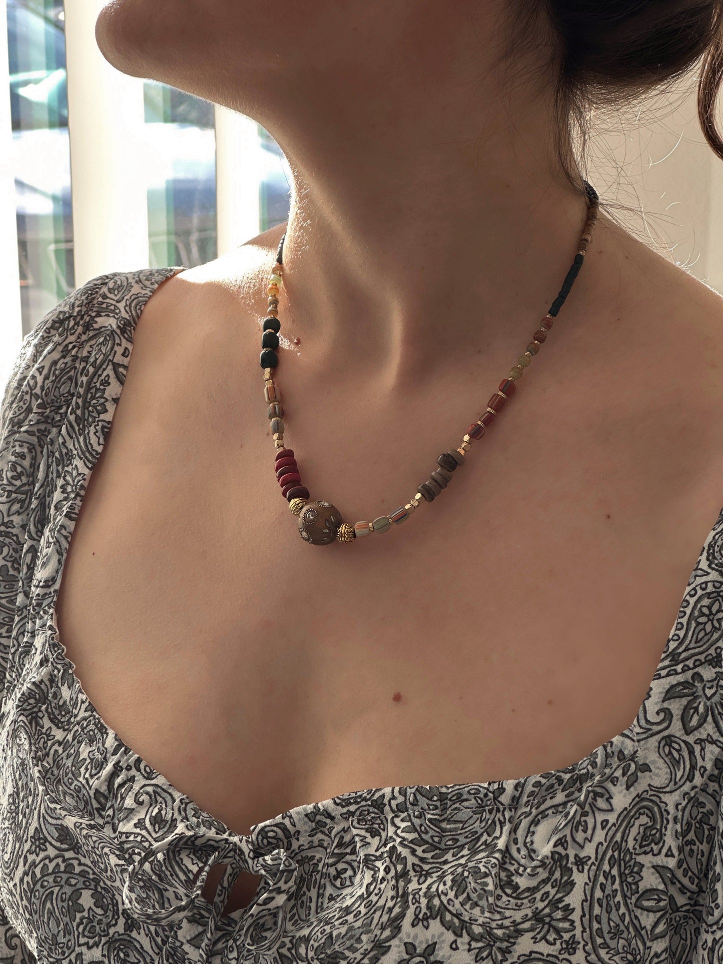 Ethnic Design Boho Necklace | Tibetan Jewelry | Nepali Necklace | Gift for Women Ethnic Jewelry