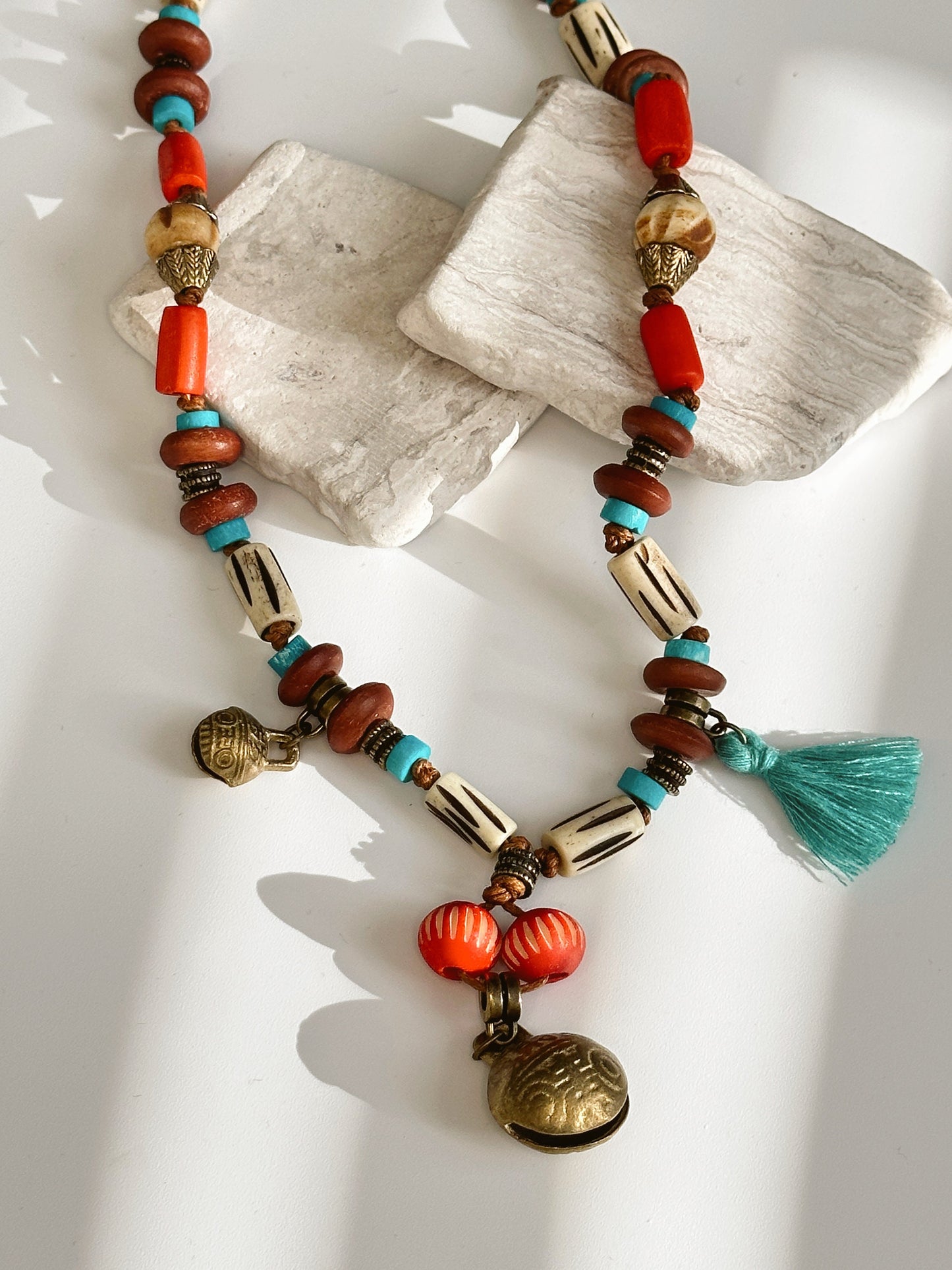 Bell Pendant | Boho Necklace | Tibetan Jewelry | Nepali Necklace | Gift for Women Ethnic Jewelry