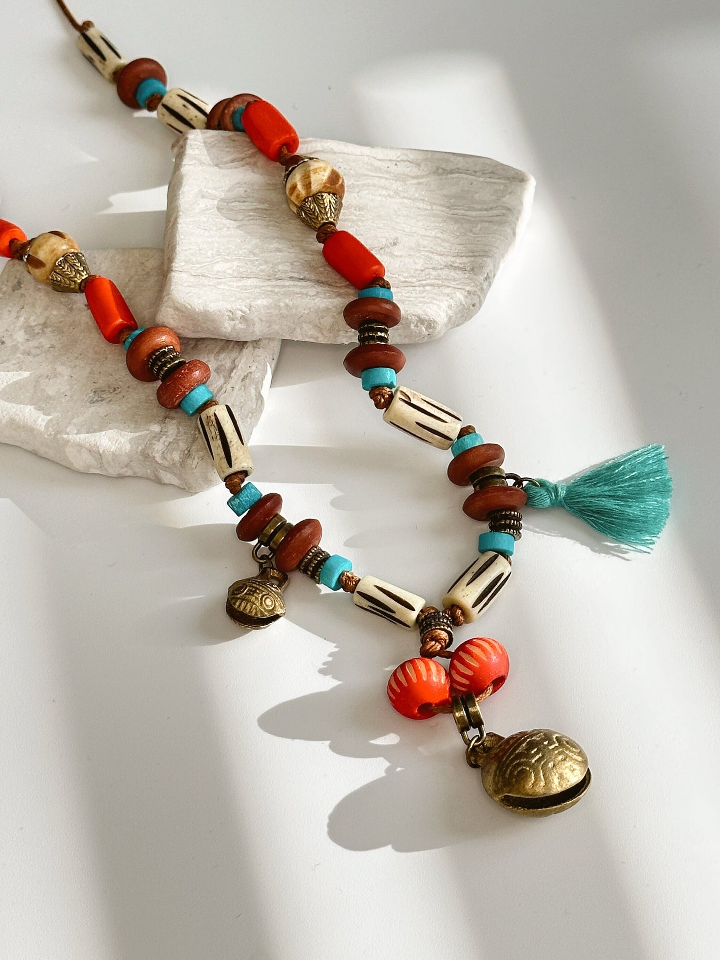 Bell Pendant | Boho Necklace | Tibetan Jewelry | Nepali Necklace | Gift for Women Ethnic Jewelry