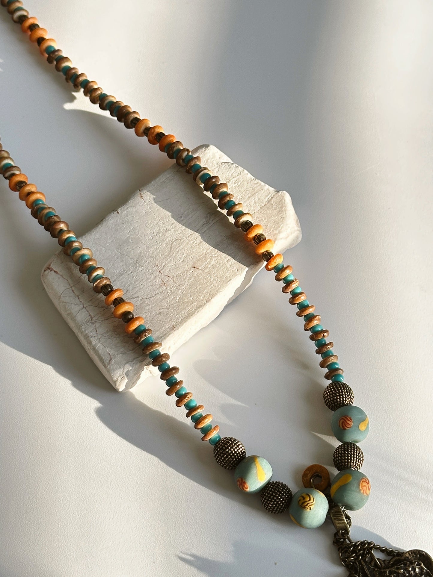 Leaf Necklace | Boho Necklace | Tibetan Jewelry | Nepali Necklace | Gift for Women Ethnic Jewelry