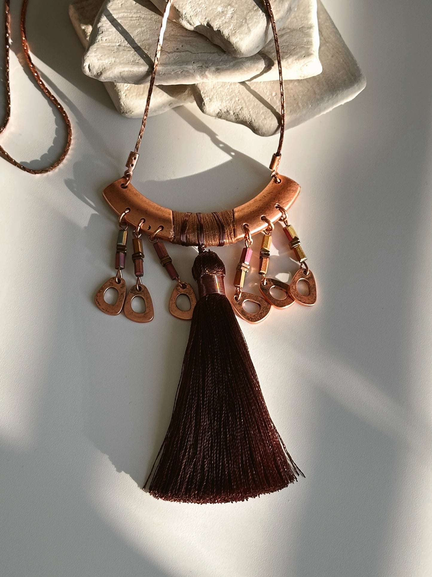 Long Tassel Necklace | Gift for Women Ethnic Jewelry | Boho Necklace | Tibetan Jewelry | Nepali Necklace