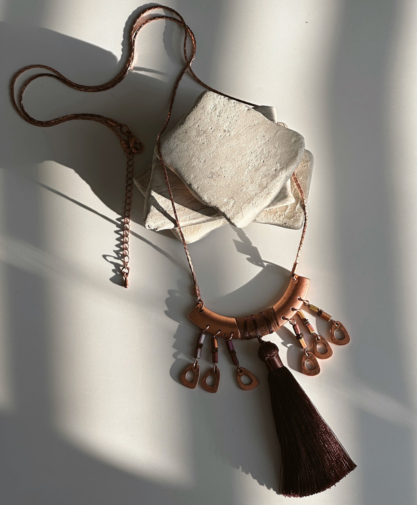 Long Tassel Necklace | Gift for Women Ethnic Jewelry | Boho Necklace | Tibetan Jewelry | Nepali Necklace