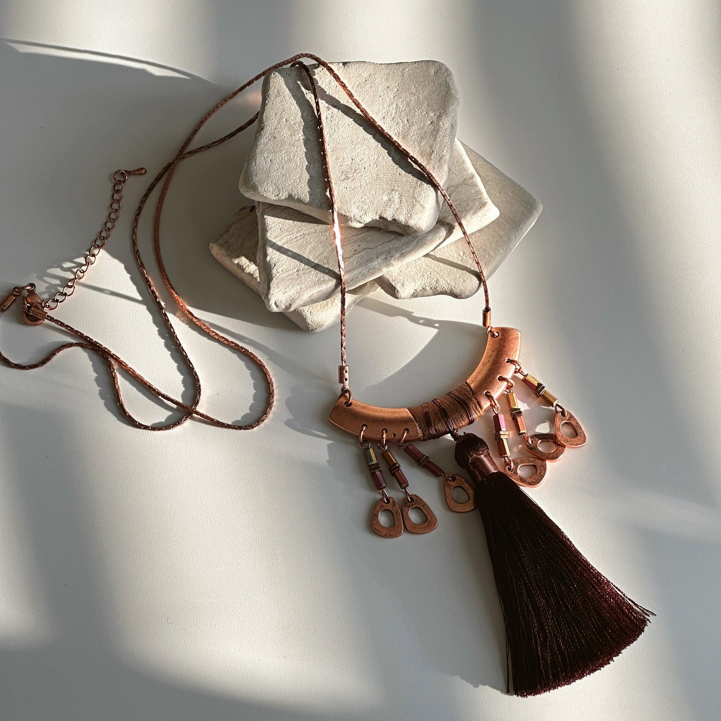 Long Tassel Necklace | Gift for Women Ethnic Jewelry | Boho Necklace | Tibetan Jewelry | Nepali Necklace