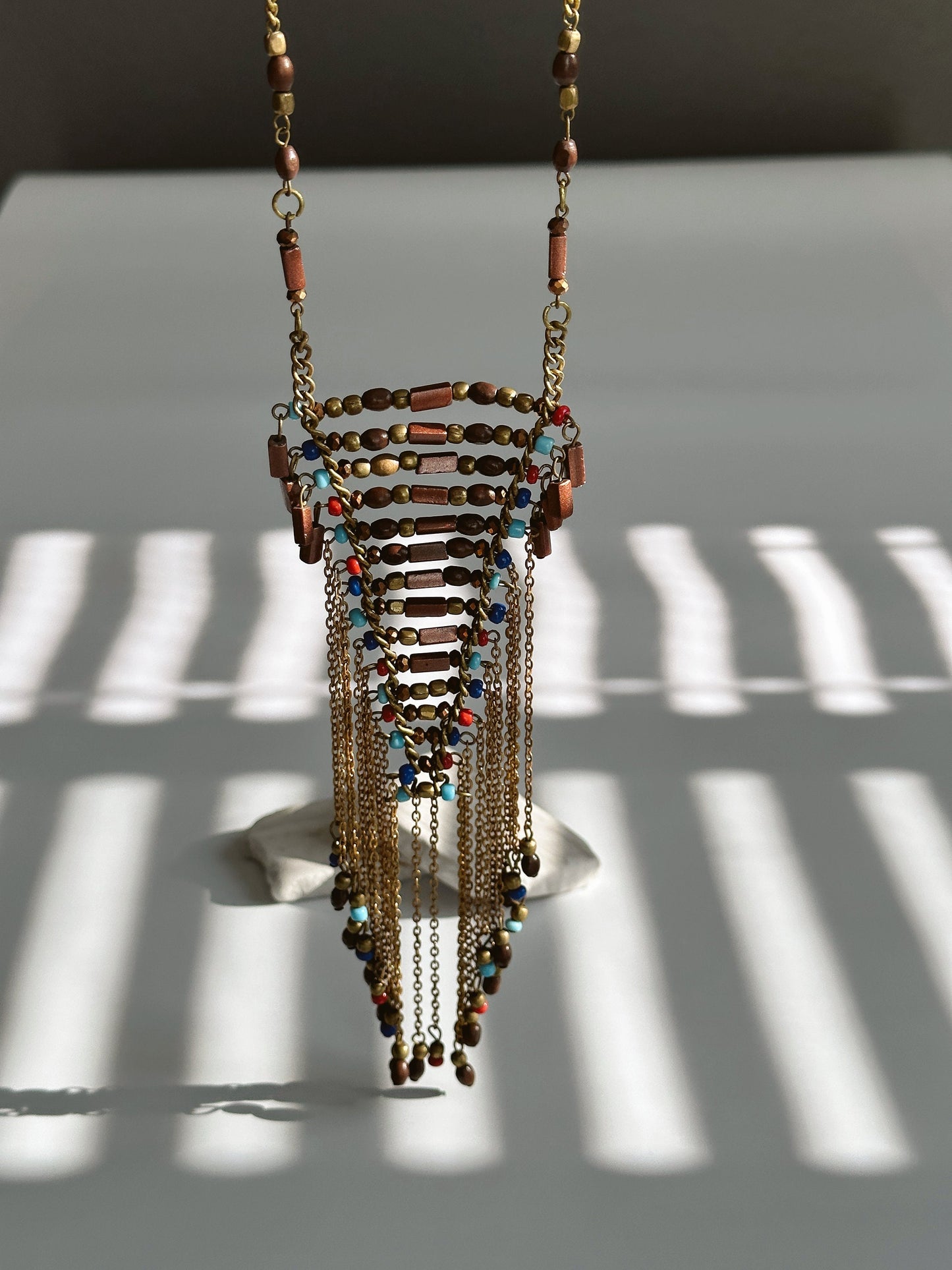 Long Beaded Tassel Necklace | Nepali Necklace | Boho Necklace | Tibetan Jewelry | Gift for Women Ethnic Jewelry