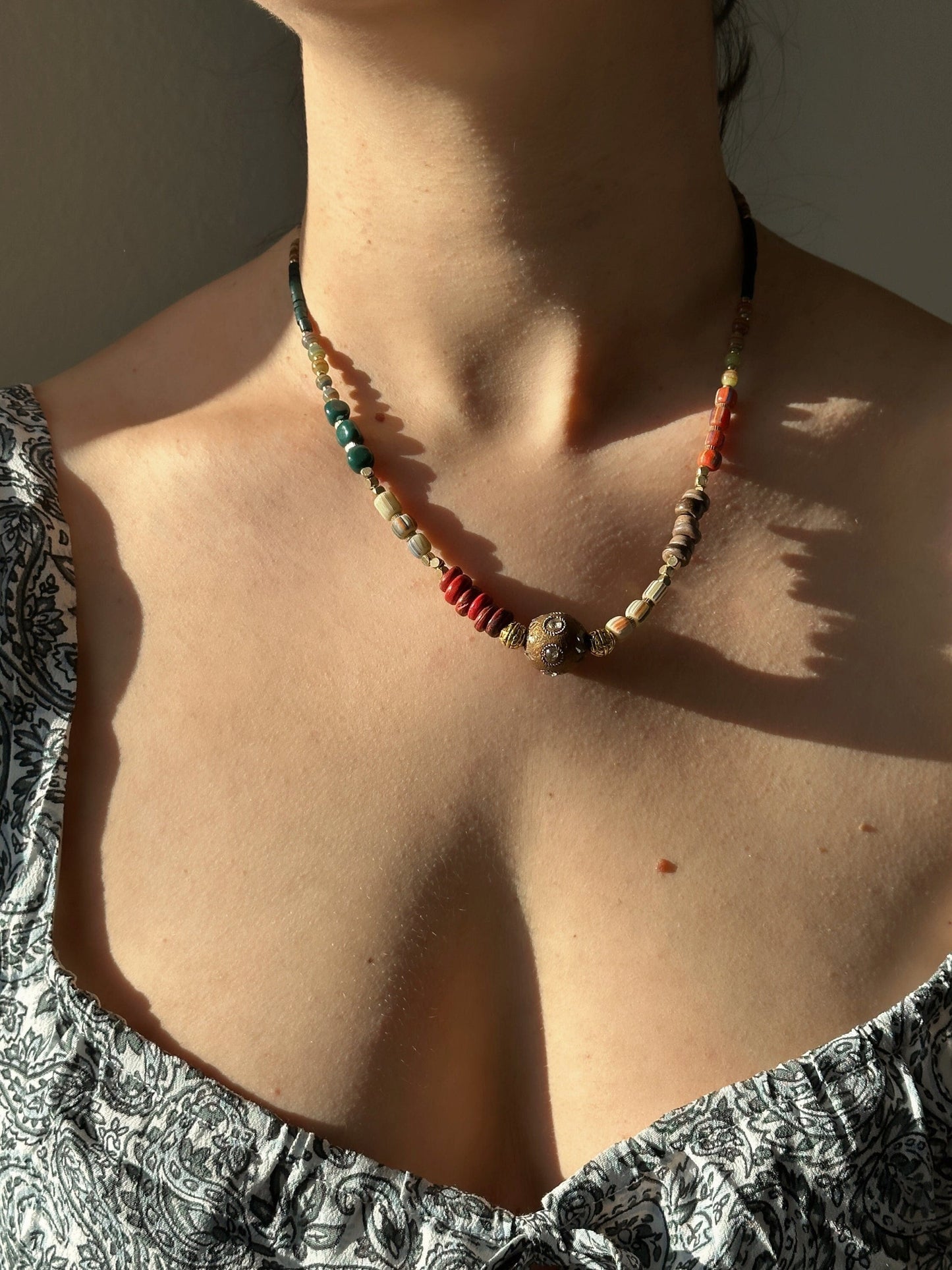 Ethnic Design Boho Necklace | Tibetan Jewelry | Nepali Necklace | Gift for Women Ethnic Jewelry