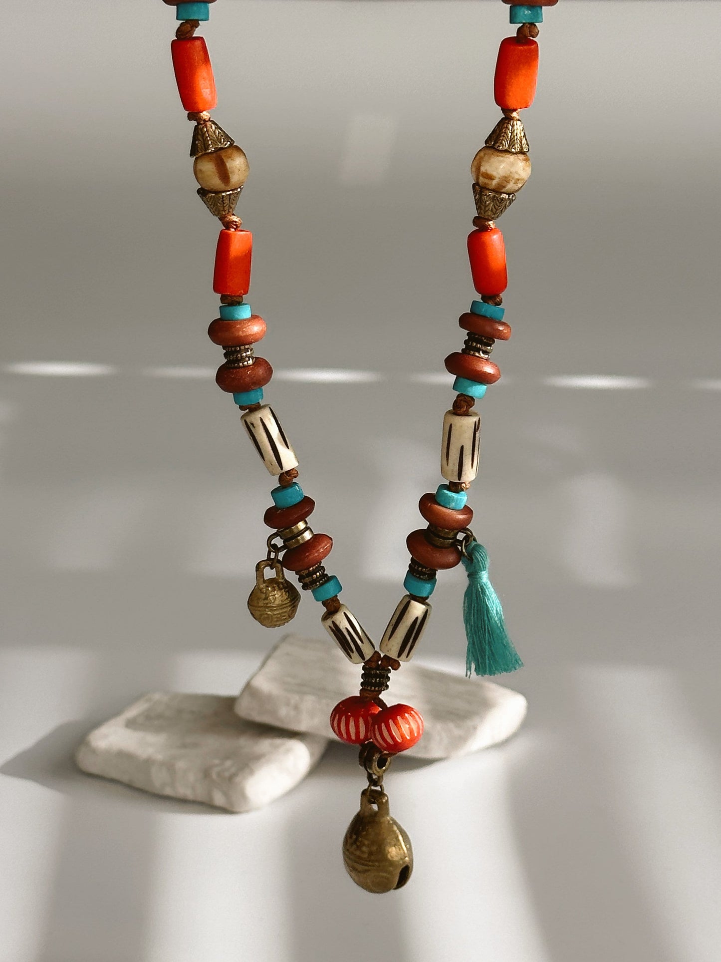Bell Pendant | Boho Necklace | Tibetan Jewelry | Nepali Necklace | Gift for Women Ethnic Jewelry