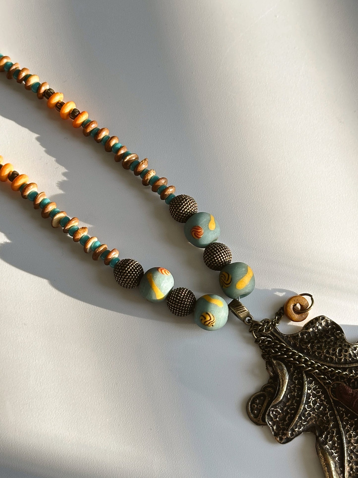 Leaf Necklace | Boho Necklace | Tibetan Jewelry | Nepali Necklace | Gift for Women Ethnic Jewelry