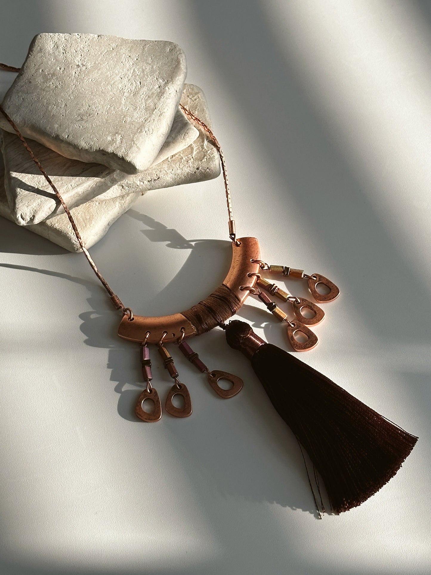 Long Tassel Necklace | Gift for Women Ethnic Jewelry | Boho Necklace | Tibetan Jewelry | Nepali Necklace