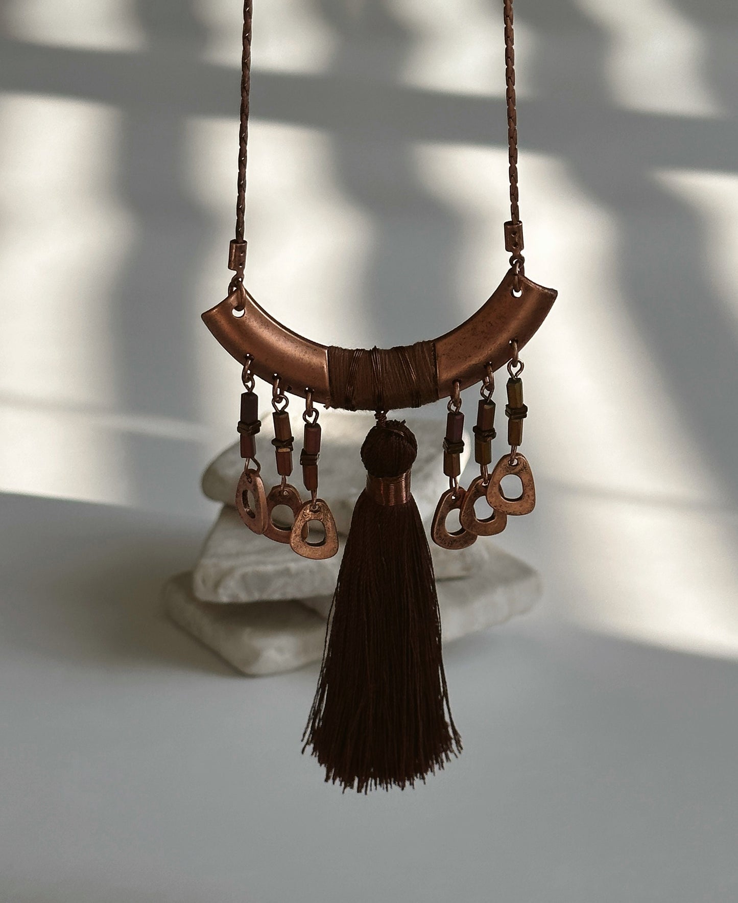 Long Tassel Necklace | Gift for Women Ethnic Jewelry | Boho Necklace | Tibetan Jewelry | Nepali Necklace