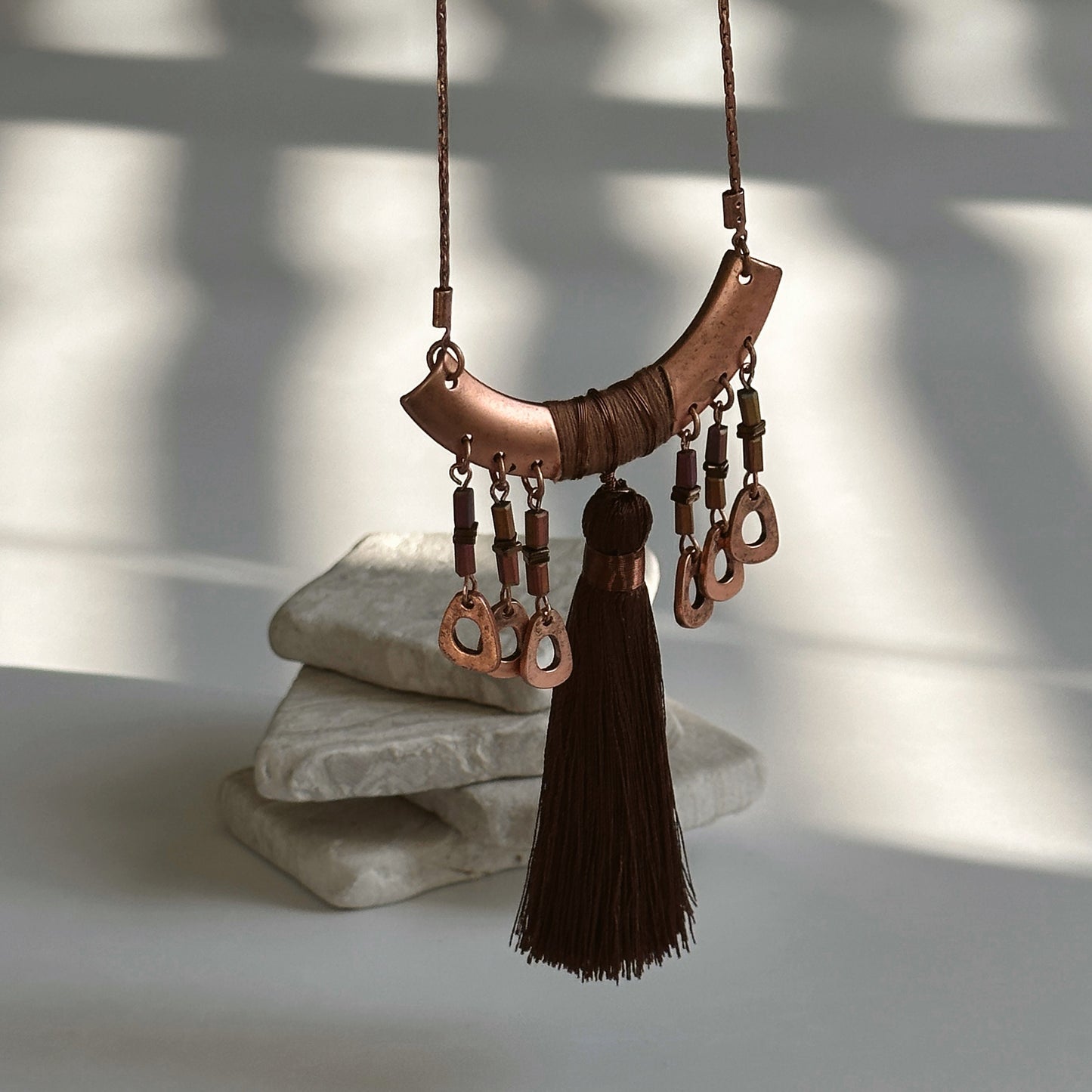 Long Tassel Necklace | Gift for Women Ethnic Jewelry | Boho Necklace | Tibetan Jewelry | Nepali Necklace