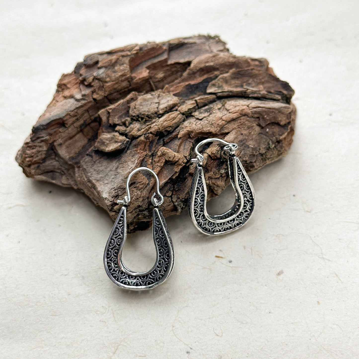 Vintage Style Drop Earrings | Rustic Glamorous Drop Earrings | Boho Vintage Earrings