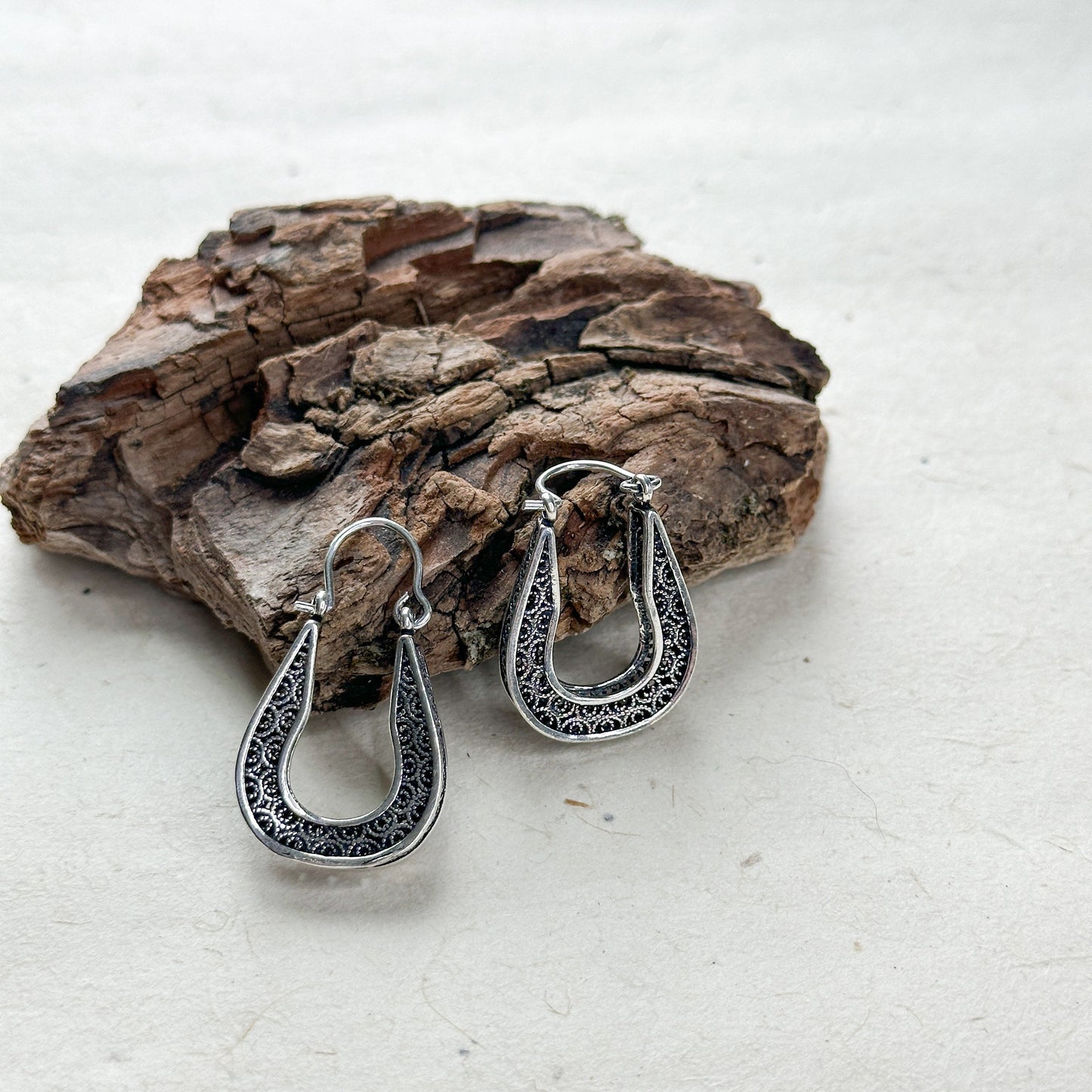 Vintage Style Drop Earrings | Rustic Glamorous Drop Earrings | Boho Vintage Earrings