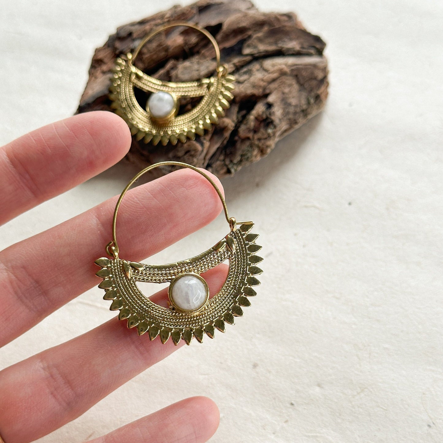 Bohemian Style Drop Earrings for Her | Rustic Hippie Earrings | Boho Silver Drop Earrings | Tribal Earrings