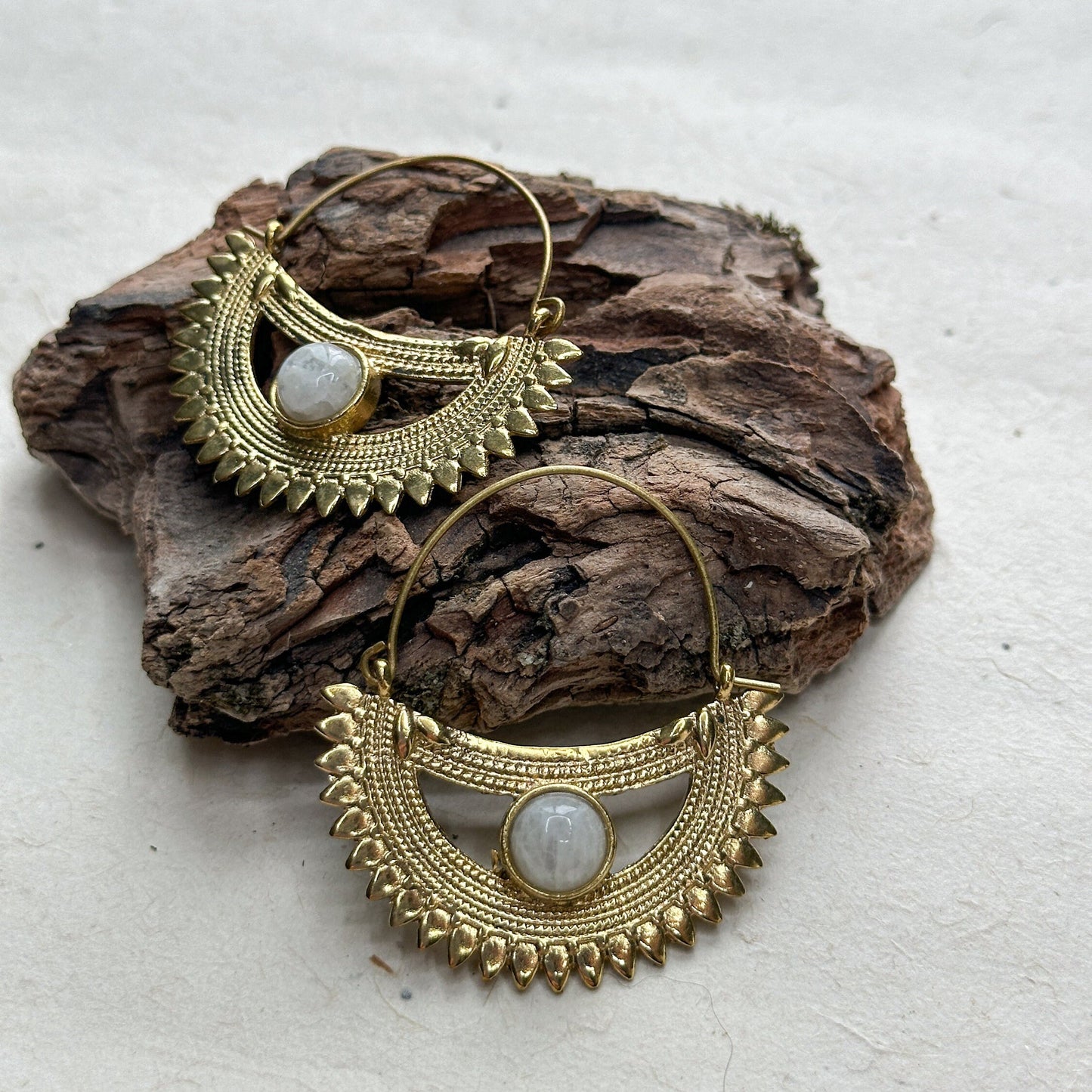 Bohemian Style Drop Earrings for Her | Rustic Hippie Earrings | Boho Silver Drop Earrings | Tribal Earrings