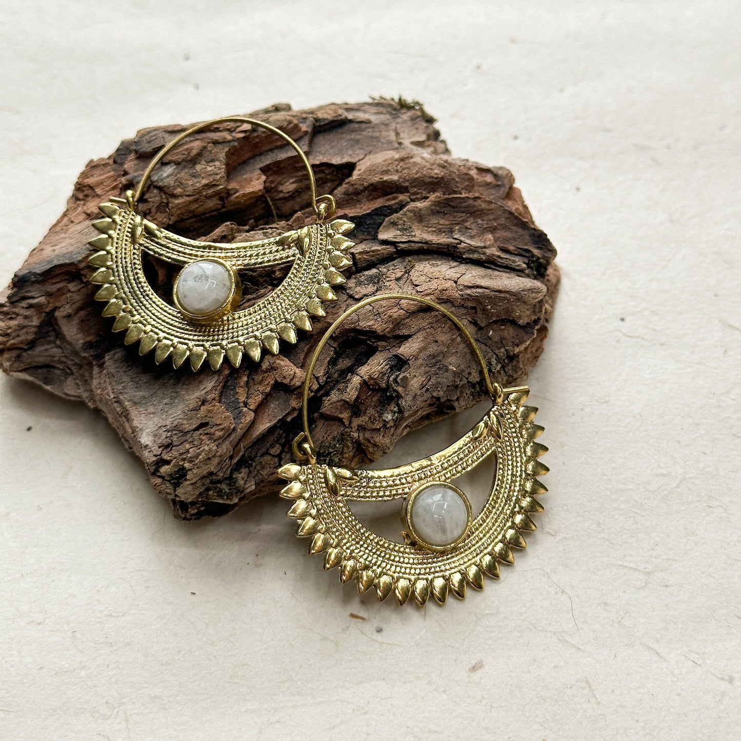 Bohemian Style Drop Earrings for Her | Rustic Hippie Earrings | Boho Silver Drop Earrings | Tribal Earrings