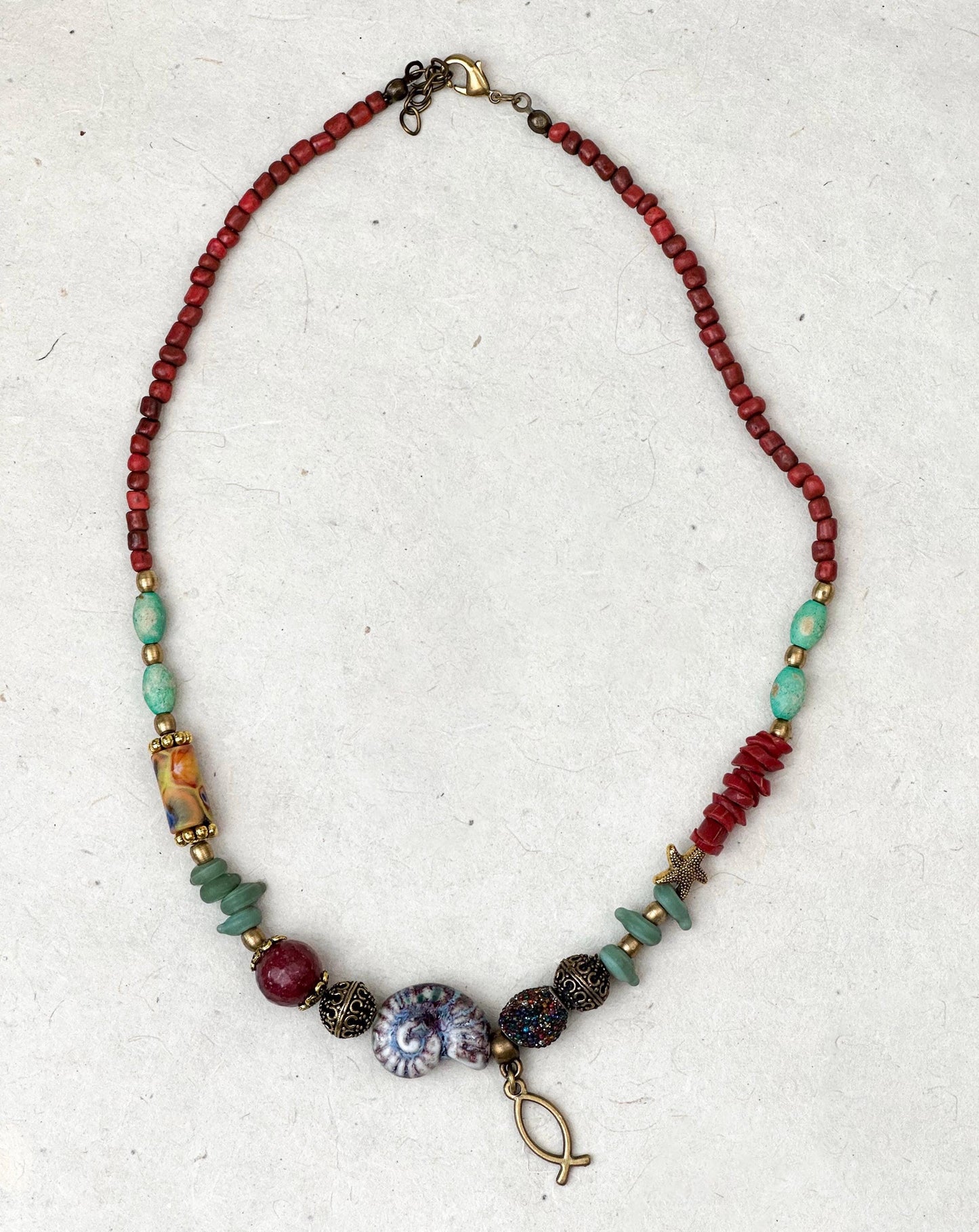 Snail Pendant Ethnic Design Boho Necklace | Tibetan Jewelry | Nepali Necklace | Gift for Women Ethnic Jewelry