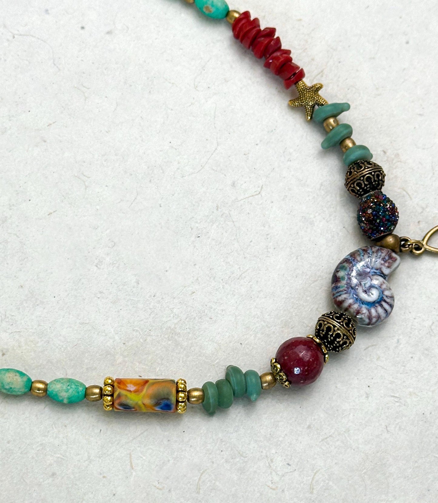 Snail Pendant Ethnic Design Boho Necklace | Tibetan Jewelry | Nepali Necklace | Gift for Women Ethnic Jewelry