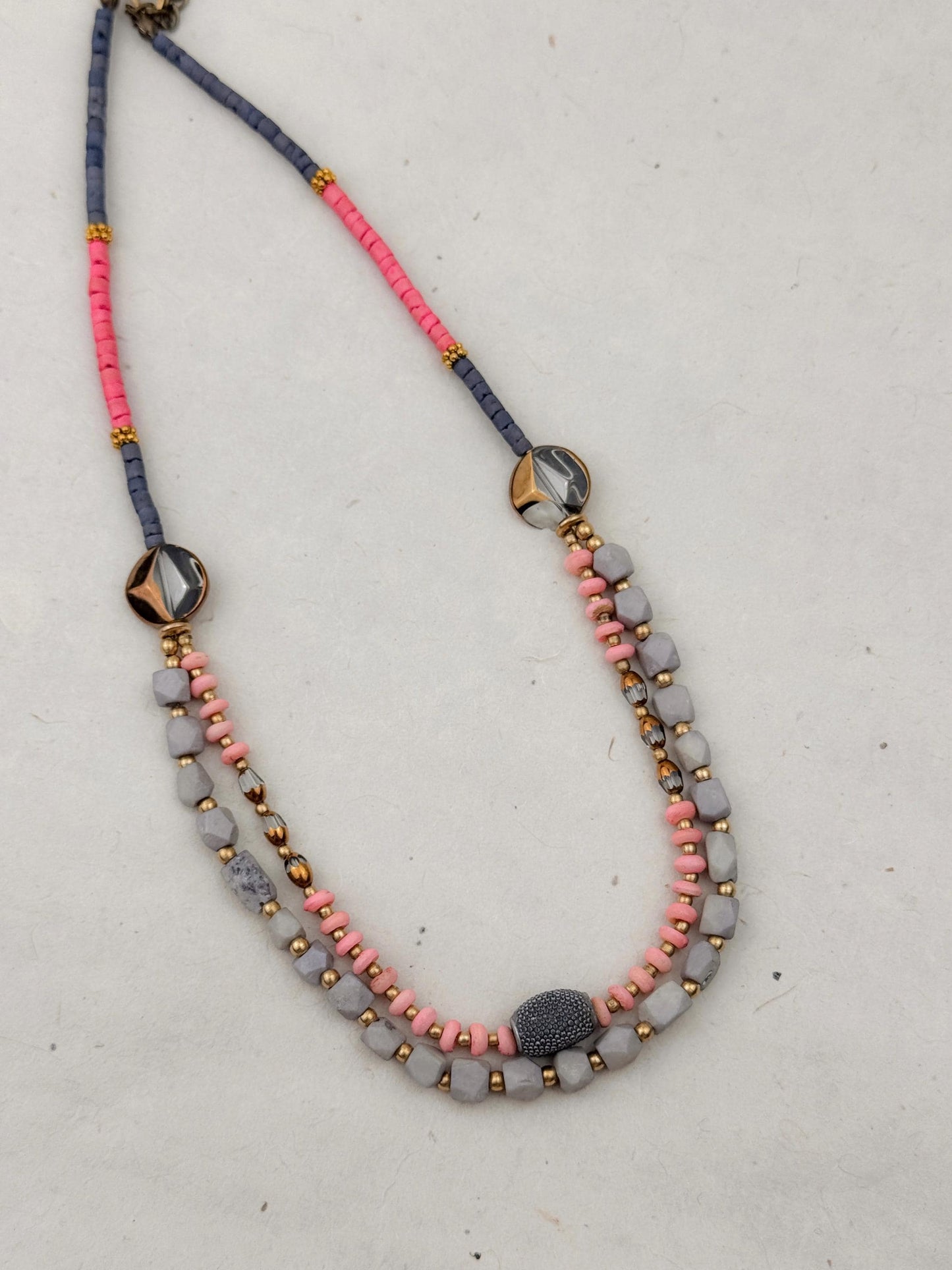 Double Strand Dainty Necklace | Ethnic Design Boho Necklace | Tibetan Jewelry | Nepali Necklace | Gift for Women Ethnic Jewelry