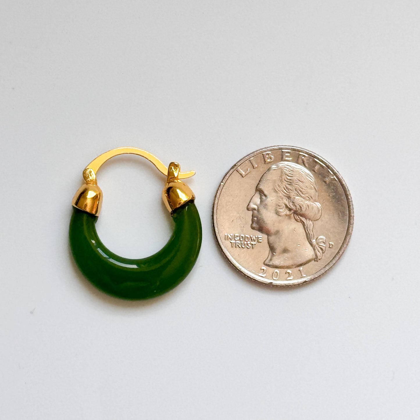 Green Round Hoop Earrings | Green Simple Hoop Earrings | Retro Hoop Earrings | Dainty Earrings | Boho Vintage Earrings