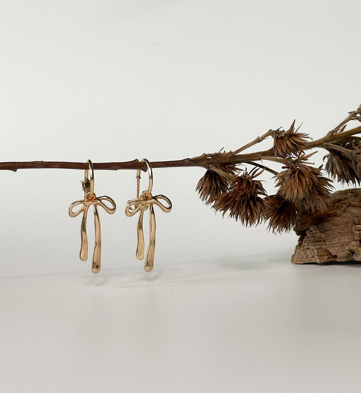Adorable Bow Earrings | Elegant Gold Colored Earrings | Fashionable Earrings | Dainty Earrings | Boho Earrings