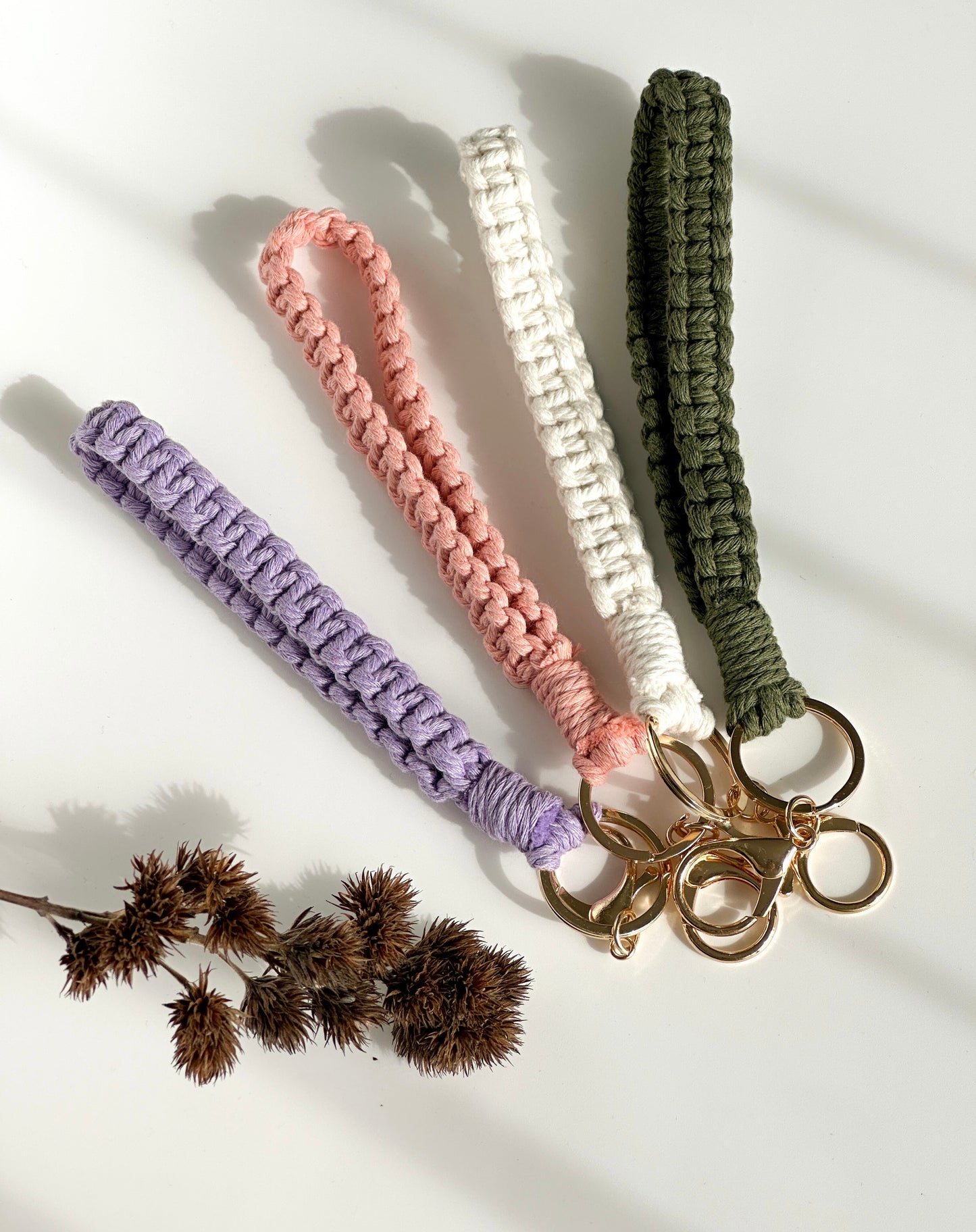 Macrame Wristlet Keychain