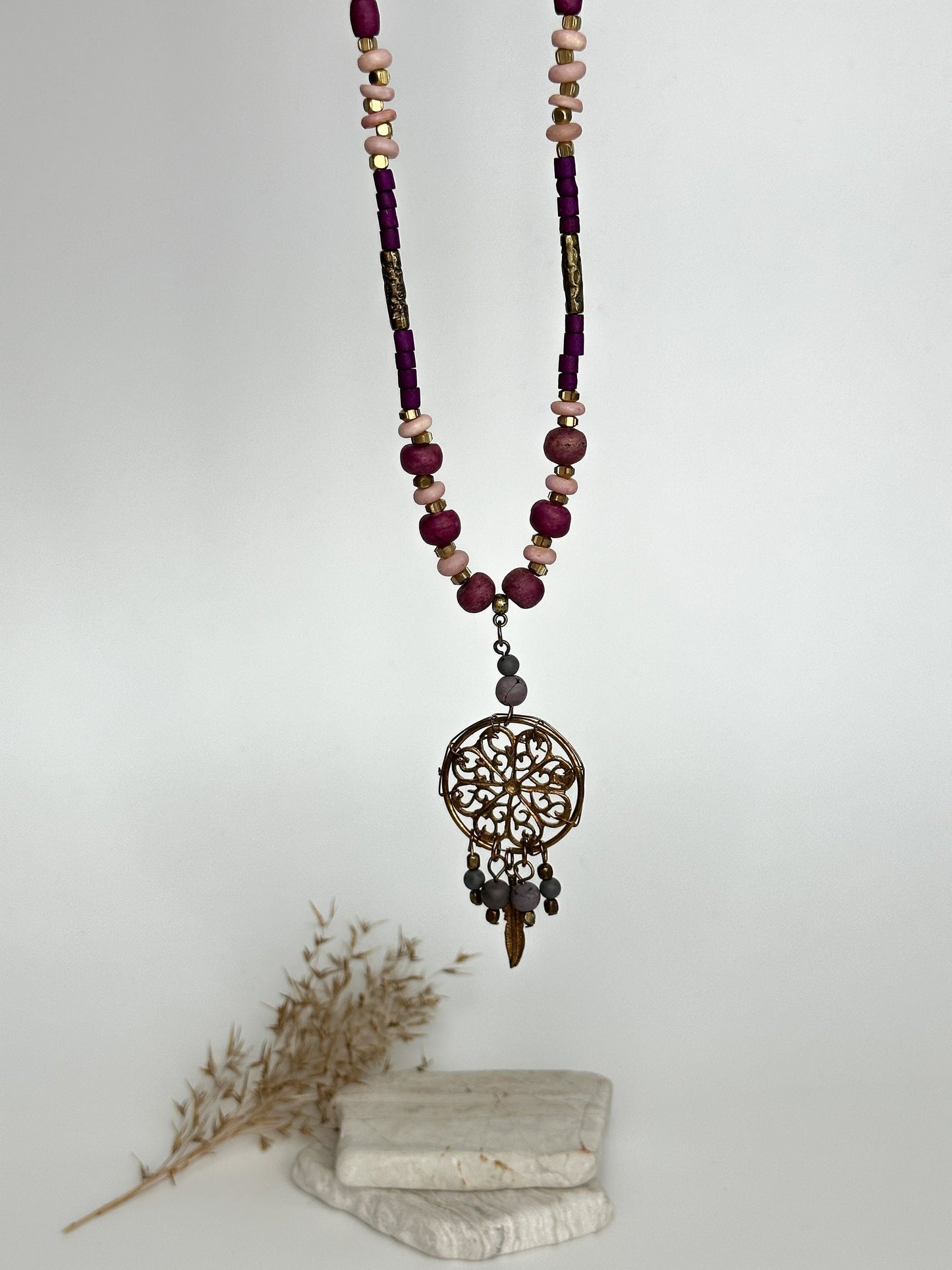 Dreamcatcher Necklace | Gift for Women Ethnic Jewelry | Nepali Necklace | Tibetan Jewelry | Boho Necklace