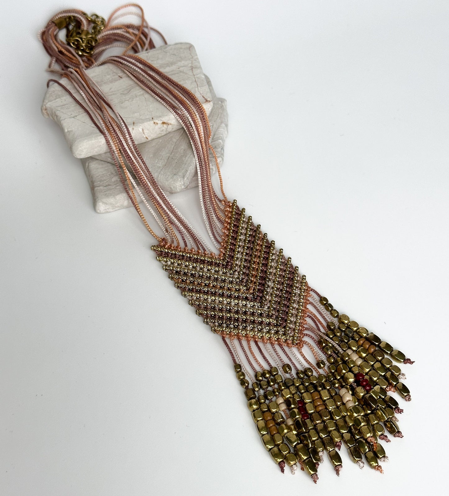 Long Beaded Tassel Necklace | Nepali Necklace | Ethnic Design Boho Necklace | Tibetan Jewelry | Gift for Women Ethnic Jewelry