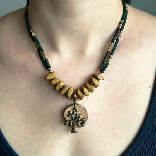 Tree of Life Necklace | Gift for Women Ethnic Jewelry | Ethnic Design Necklace | Tibetan Jewelry | Nepali Necklace