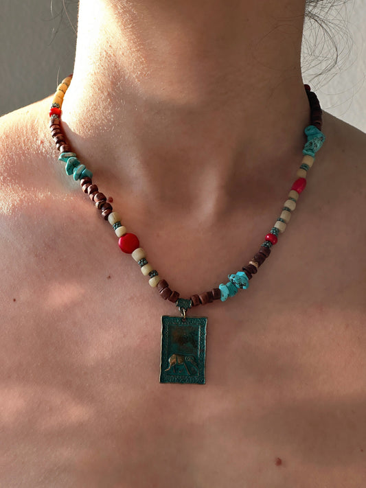 Elephant Pendant Necklace | Boho Necklace | Tibetan Jewelry | Nepali Necklace | Gift for Women Ethnic Jewelry