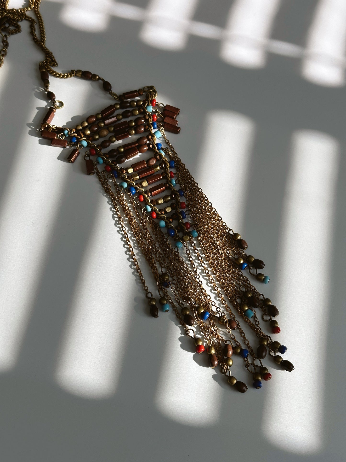 Long Beaded Tassel Necklace | Nepali Necklace | Boho Necklace | Tibetan Jewelry | Gift for Women Ethnic Jewelry
