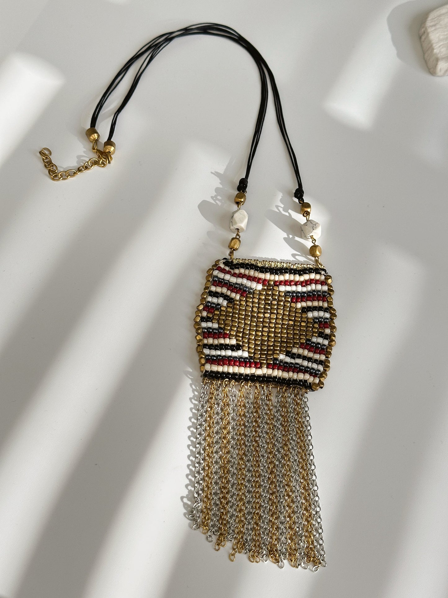 Long Beaded Tassel Necklace | Nepali Necklace | Ethnic Design Boho Necklace | Tibetan Jewelry | Gift for Women Ethnic Jewelry