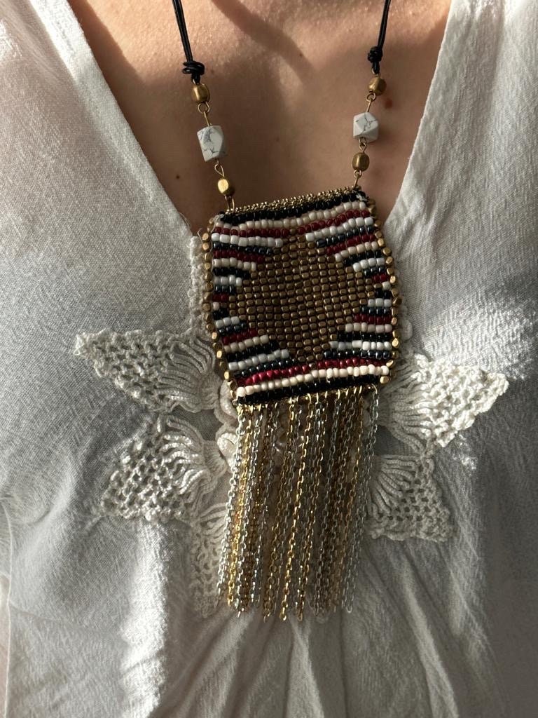 Long Beaded Tassel Necklace | Nepali Necklace | Ethnic Design Boho Necklace | Tibetan Jewelry | Gift for Women Ethnic Jewelry