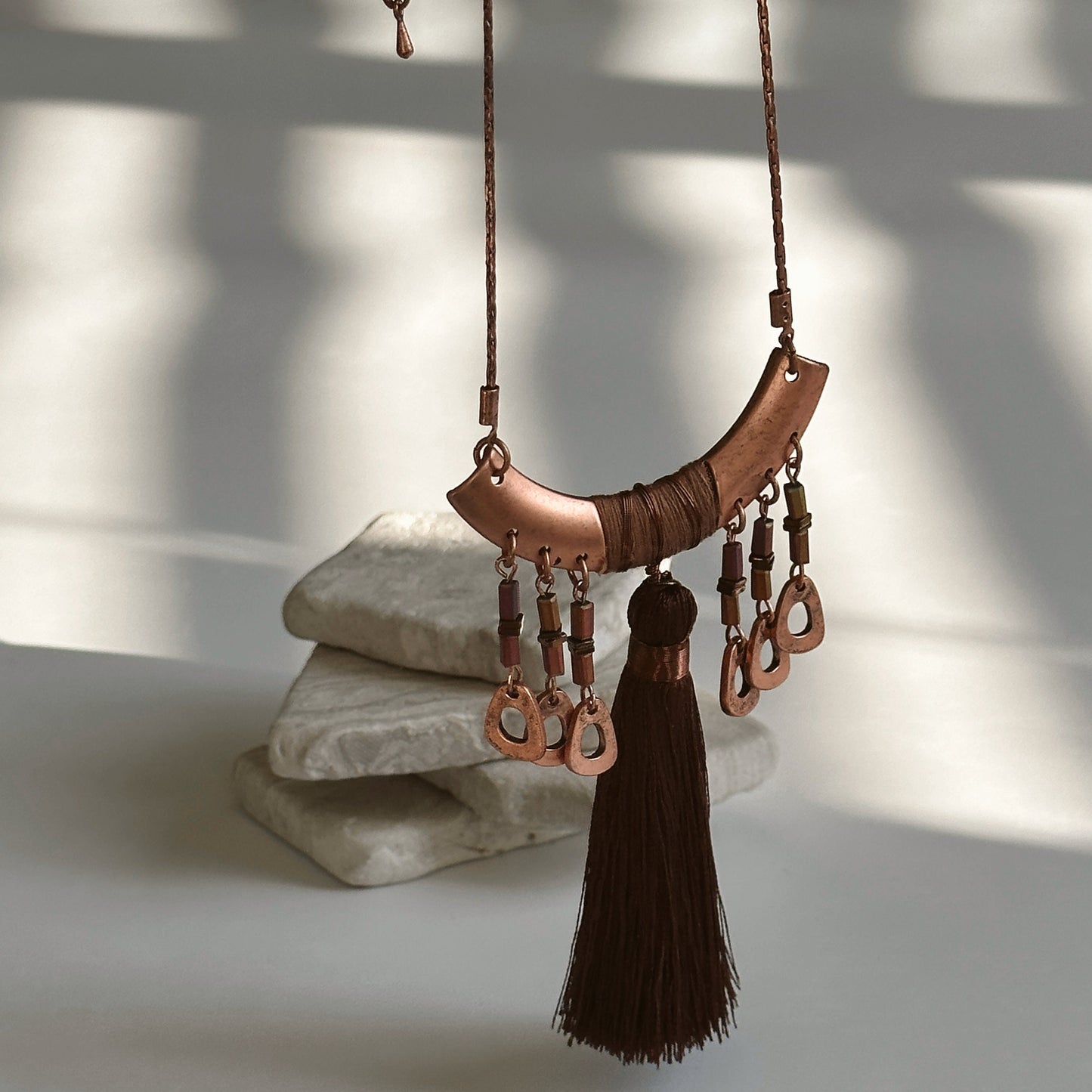 Long Tassel Necklace | Gift for Women Ethnic Jewelry | Boho Necklace | Tibetan Jewelry | Nepali Necklace