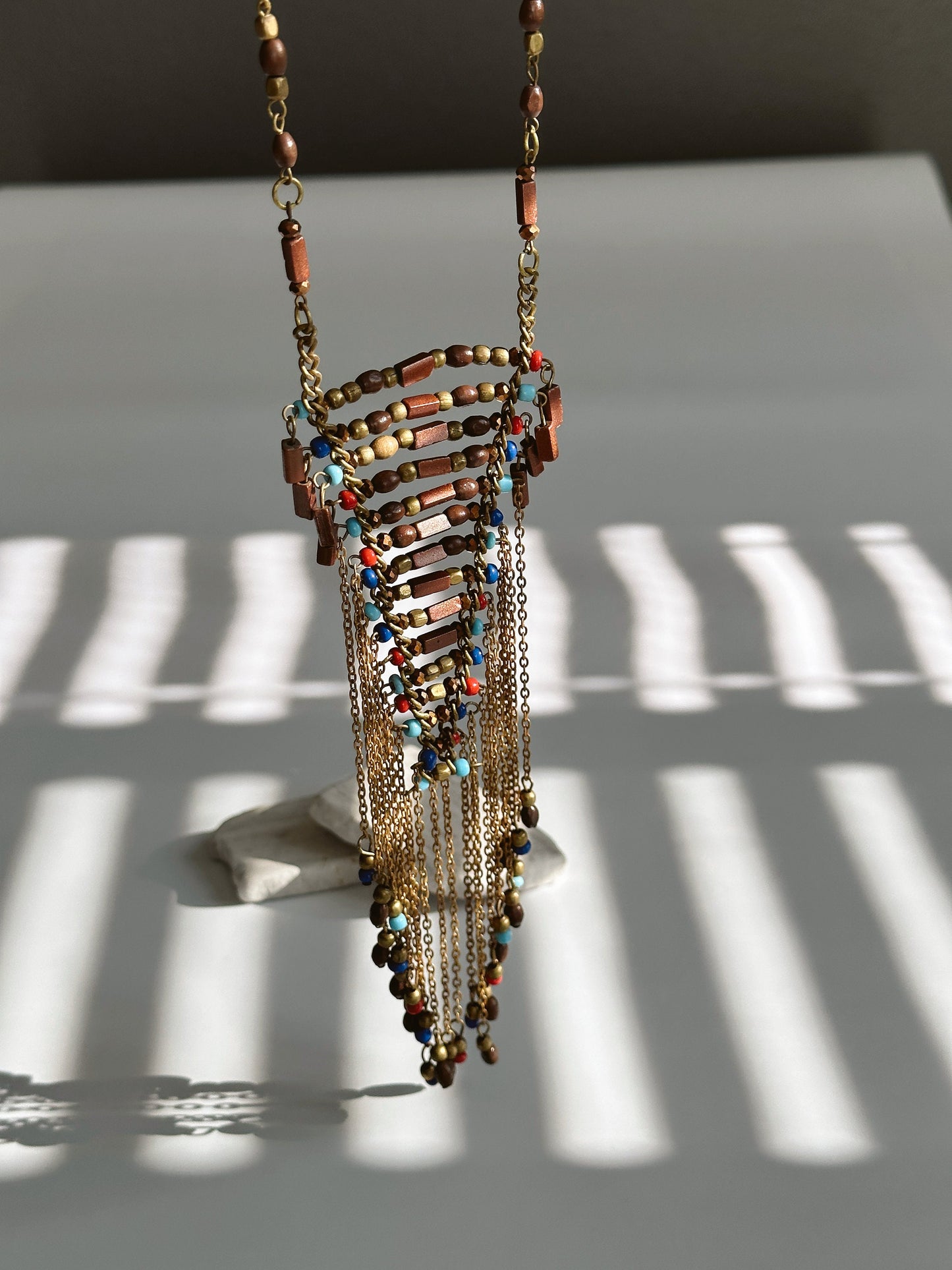 Long Beaded Tassel Necklace | Nepali Necklace | Boho Necklace | Tibetan Jewelry | Gift for Women Ethnic Jewelry