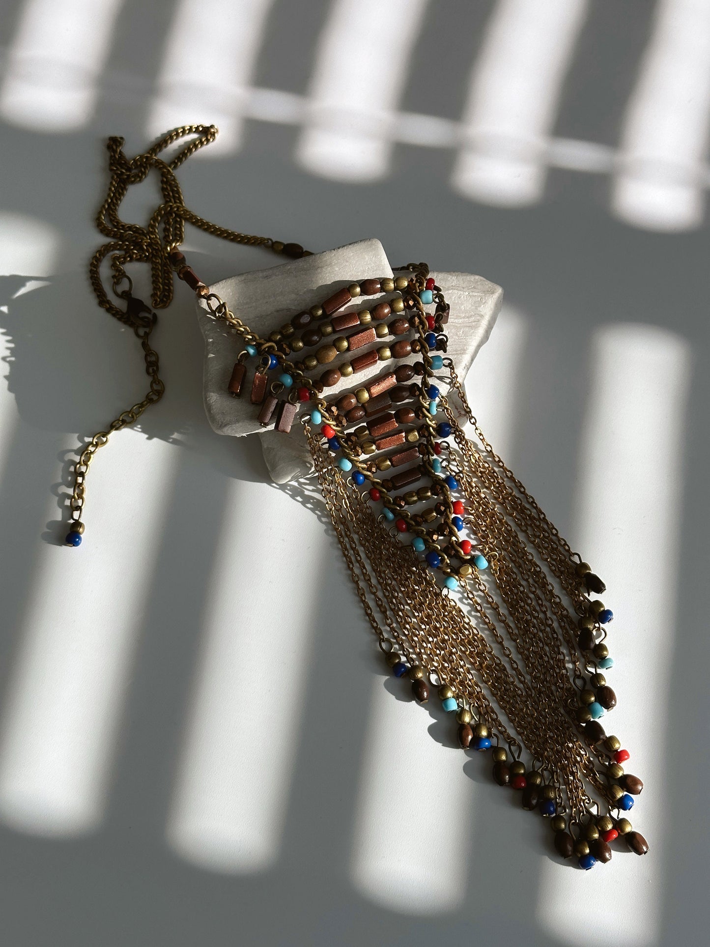 Long Beaded Tassel Necklace | Nepali Necklace | Boho Necklace | Tibetan Jewelry | Gift for Women Ethnic Jewelry