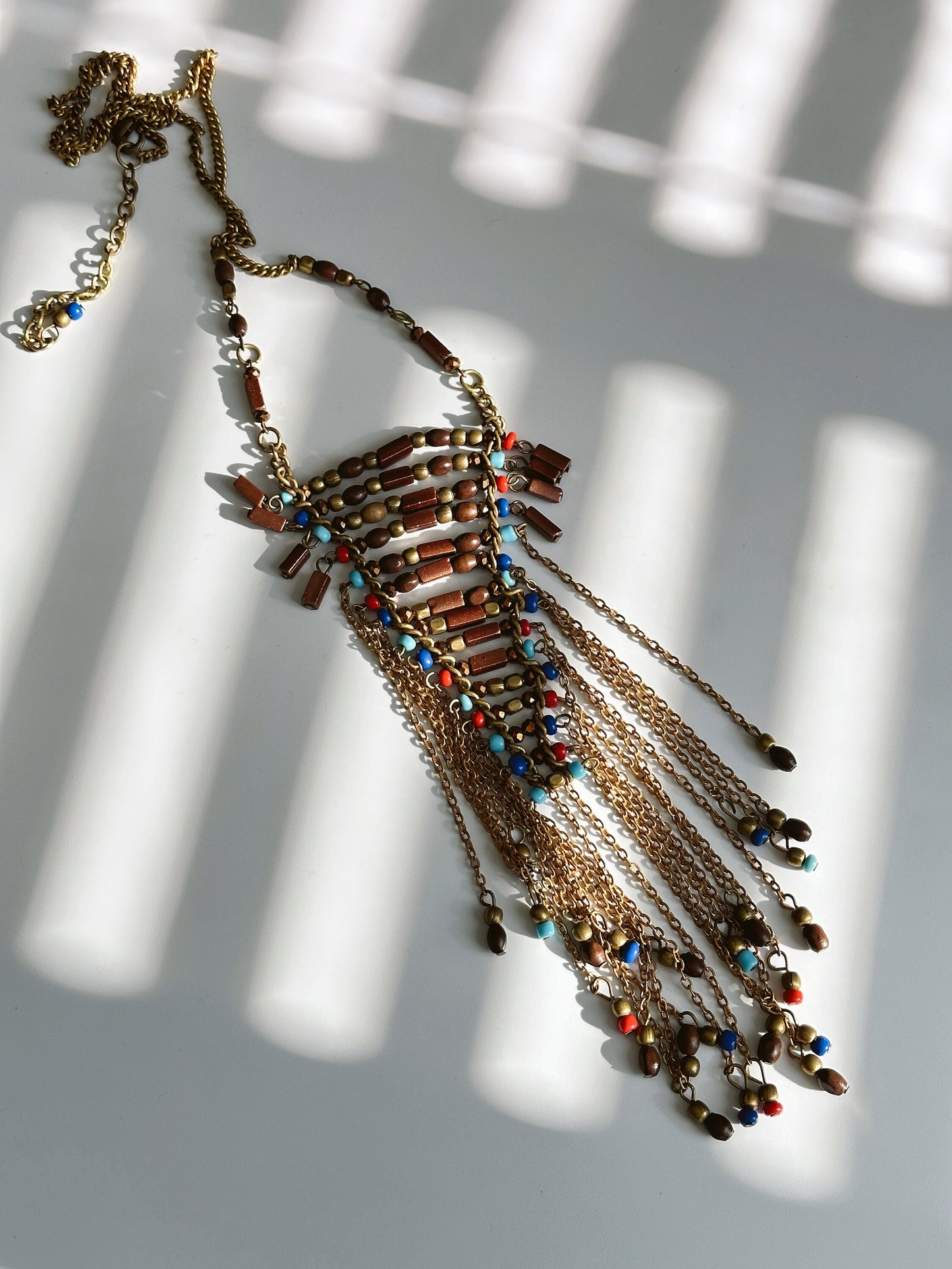 Long Beaded Tassel Necklace | Nepali Necklace | Boho Necklace | Tibetan Jewelry | Gift for Women Ethnic Jewelry