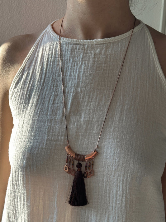 Long Tassel Necklace | Gift for Women Ethnic Jewelry | Boho Necklace | Tibetan Jewelry | Nepali Necklace
