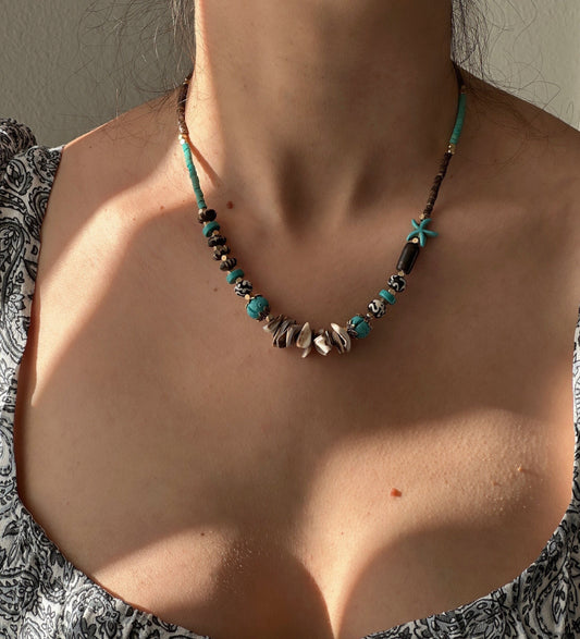 Sea Shell Boho Necklace | Tibetan Jewelry | Nepali Necklace | Gift for Women Ethnic Jewelry