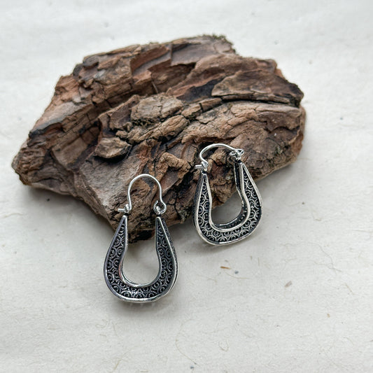 Vintage Style Drop Earrings | Rustic Glamorous Drop Earrings | Boho Vintage Earrings