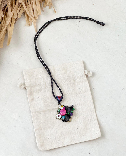 Crocheted Pendant Ethnic Design Boho Necklace | Tibetan Jewelry | Nepali Necklace | Gift for Women Ethnic Jewelry