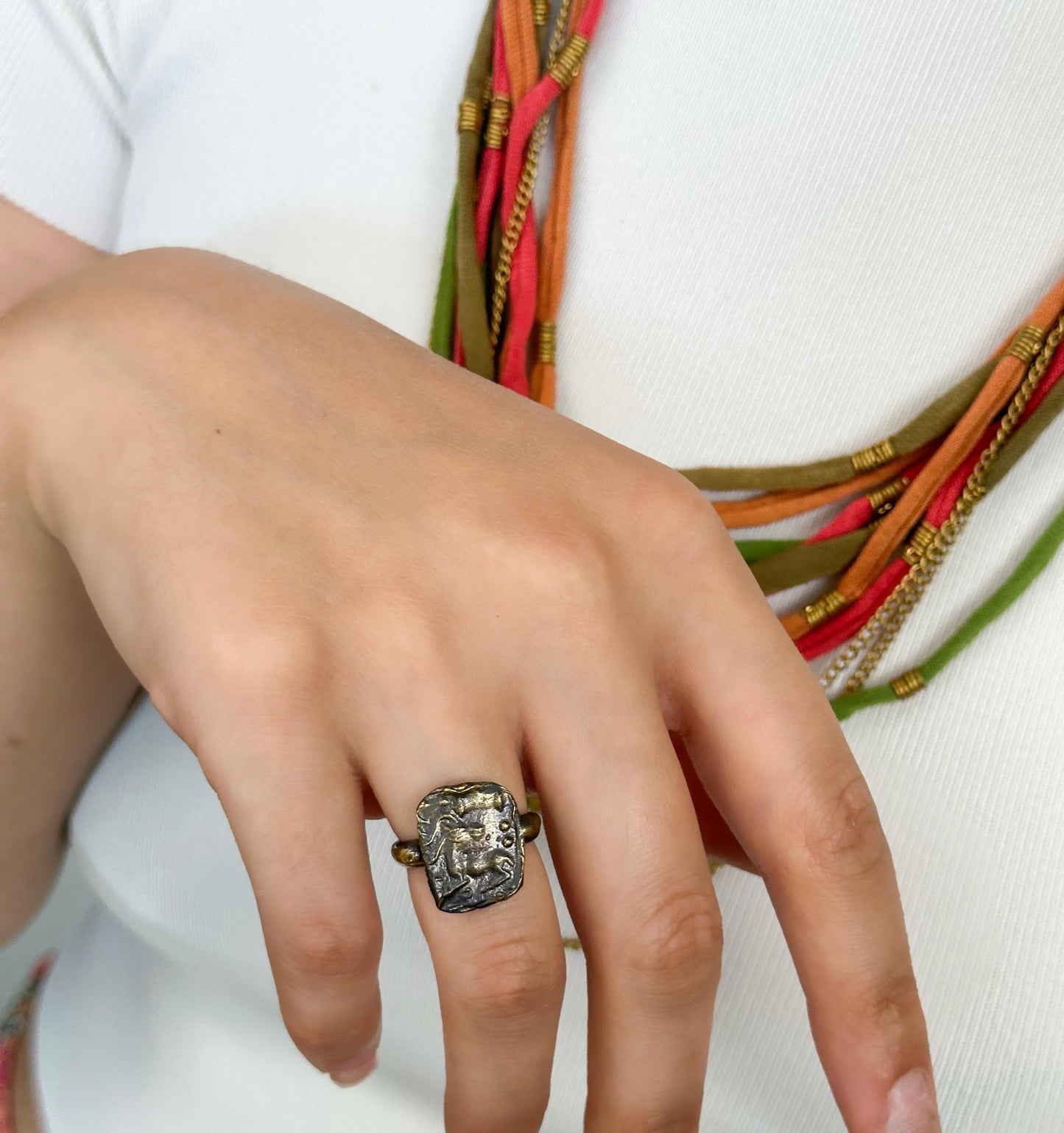 The Hellen Girl Unique Roman Ring | Handmade Ring | Ancient The Hellen Girl Jewelry | Vintage Hellen Art Ring Gift |Only One Produced
