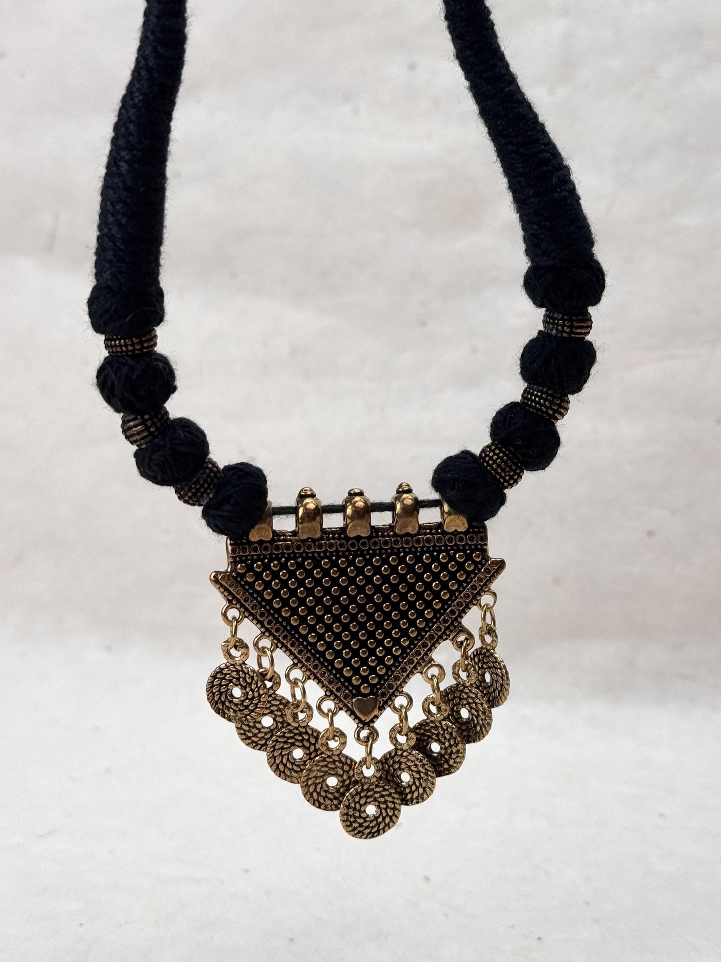 Dark Academia Pendant Necklace | Nepali Necklace | Ethnic Design Boho Necklace | Tibetan Jewelry | Gift for Women Ethnic Jewelry