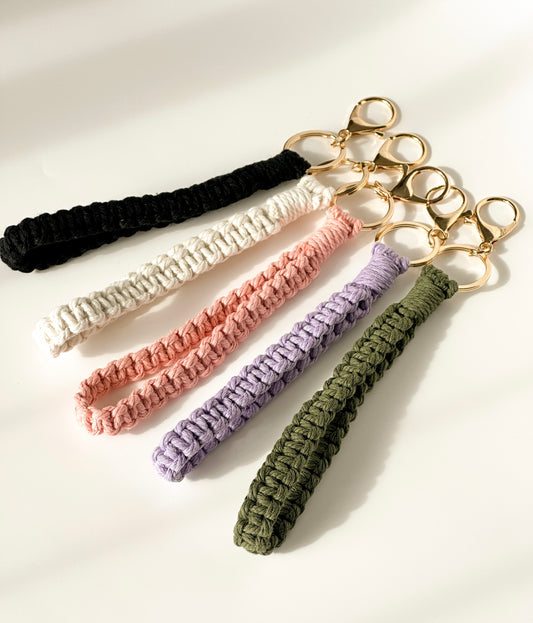 Macrame Wristlet Keychain